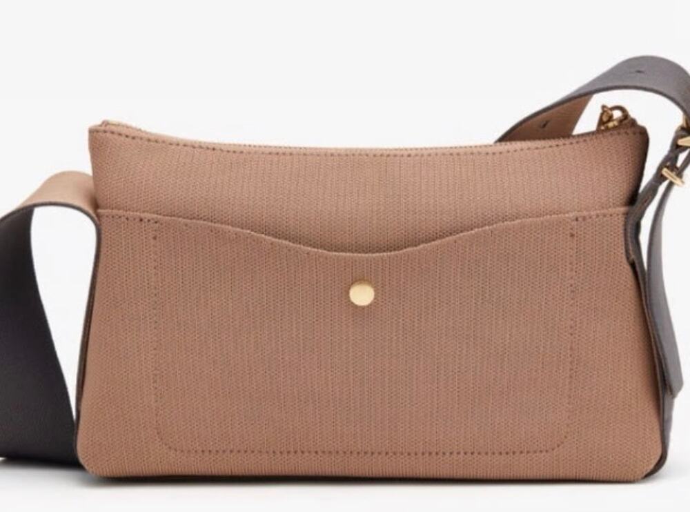 CUYANA sling crossbody knitted wide strap bag